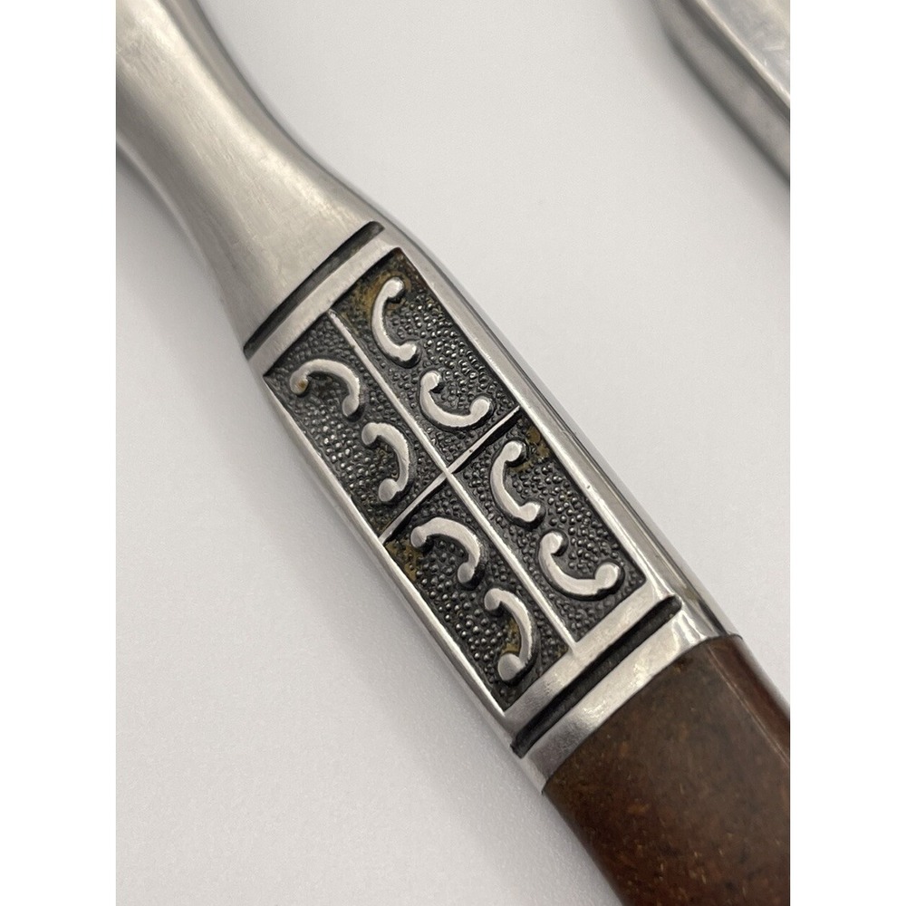 Set Of 8 Ekco Eterna LA JOYA Stainless Steel Japan Flatware Knives Wooden Handle - Picture 13 of 16